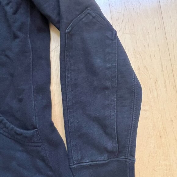 American Giant Womens 100% Cotton Black Full Zip Heavyweight Hoodie Heavy Jacket - Picture 5 of 8